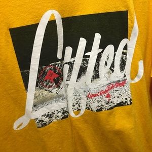 LRG Lifted Research Group Yellow Shirt Sz L
